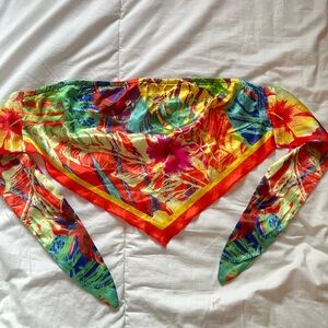 SHEIN Multicolor Floral Scarf